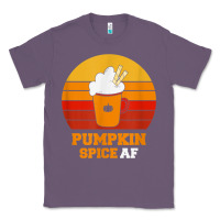 Lavender pumpkin spice af retro vintage background happy halloween Classic Tee - longCreatives