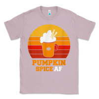 Lilac pumpkin spice af retro vintage background happy halloween Classic Tee - longCreatives
