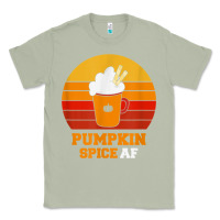Matcha pumpkin spice af retro vintage background happy halloween Classic Tee - longCreatives