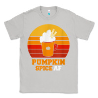 Moon Dust pumpkin spice af retro vintage background happy halloween Classic Tee - longCreatives