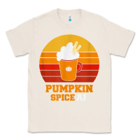 Natural pumpkin spice af retro vintage background happy halloween Classic Tee - longCreatives