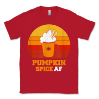 Pumpkin Spice Af Retro Vintage Background Happy Halloween Classic Tee | Teevron