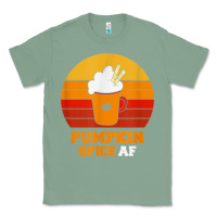 Sage pumpkin spice af retro vintage background happy halloween Classic Tee - longCreatives