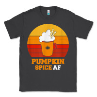 Smoke pumpkin spice af retro vintage background happy halloween Classic Tee - longCreatives