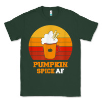 Sports Green pumpkin spice af retro vintage background happy halloween Classic Tee - longCreatives