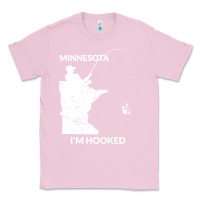 Bubblegum Pink MN Minnesota Fishing T Gift for Fishermen and Anglers Classic Tee - longCreatives