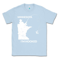 Dusty Blue MN Minnesota Fishing T Gift for Fishermen and Anglers Classic Tee - longCreatives