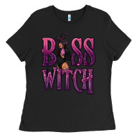 Black Boss Witch Ladies Tee - texasbilliewilder