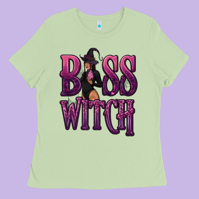 Boss Witch Ladies Tee Designed By Texasbilliewilder