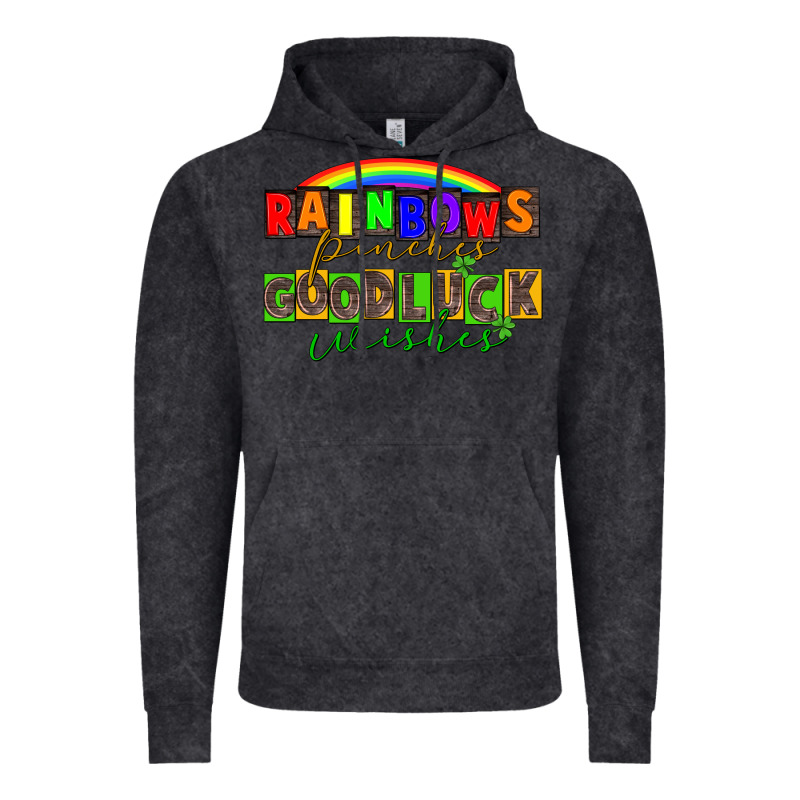 Rainbows Pinches Good Luck Wisher St. Patrick's Vintage Hoodie by CowGirlArtShop | Teevron