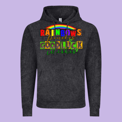 Rainbows Pinches Good Luck Wisher St. Patrick's Vintage Hoodie Designed By Cowgirlartshop