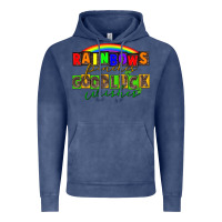 Vintage Denim Rainbows pinches good luck wisher St. Patrick's Vintage Hoodie - CowGirlArtShop