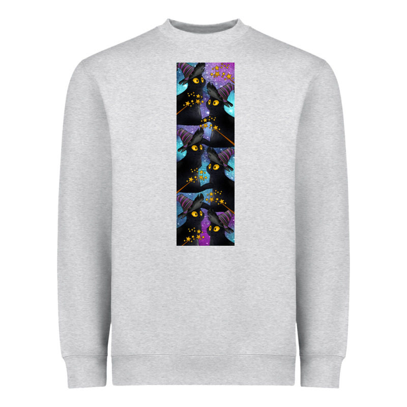 Black Cat Halloween Heavyweight Sweatshirt by LillyAllenDesigns | Teevron