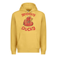 Antique Gold spooky devil rubber duck halloween Premium Hoodie - longCreatives