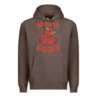 Coffee spooky devil rubber duck halloween Premium Hoodie - longCreatives