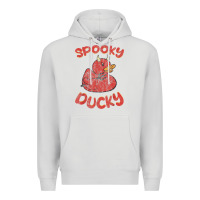 Dove Grey spooky devil rubber duck halloween Premium Hoodie - longCreatives