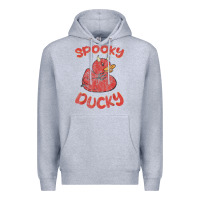 Heather Grey spooky devil rubber duck halloween Premium Hoodie - longCreatives