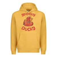 Mustard spooky devil rubber duck halloween Premium Hoodie - longCreatives
