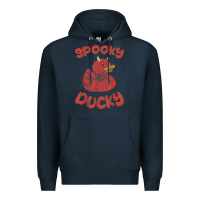 Spooky Devil Rubber Duck Halloween Premium Hoodie | Teevron