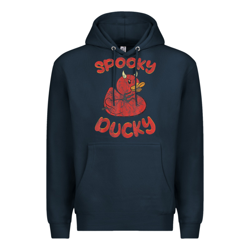 Spooky Devil Rubber Duck Halloween Premium Hoodie by longCreatives | Teevron