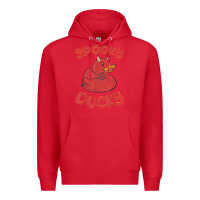 Red spooky devil rubber duck halloween Premium Hoodie - longCreatives