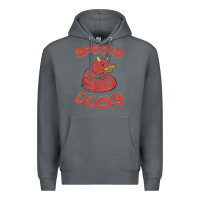 Rock spooky devil rubber duck halloween Premium Hoodie - longCreatives