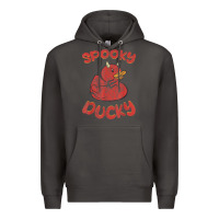 Smoke spooky devil rubber duck halloween Premium Hoodie - longCreatives