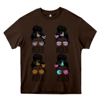 Chocolate Brown KIDLIFE Girl Bundle Heavy Core Tee - Bettercallsaul