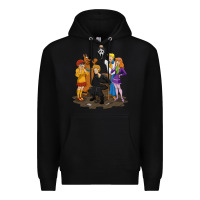 Black surprise!  scooby dog with friends funny halloween Premium Hoodie - longCreatives