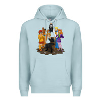 Blue Mist surprise!  scooby dog with friends funny halloween Premium Hoodie - longCreatives