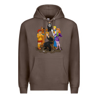Coffee surprise!  scooby dog with friends funny halloween Premium Hoodie - longCreatives