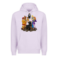 Lilac surprise!  scooby dog with friends funny halloween Premium Hoodie - longCreatives