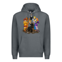 Rock surprise!  scooby dog with friends funny halloween Premium Hoodie - longCreatives