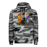 Slate Camo surprise!  scooby dog with friends funny halloween Premium Hoodie - longCreatives