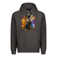 Smoke surprise!  scooby dog with friends funny halloween Premium Hoodie - longCreatives