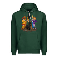 Sports Green surprise!  scooby dog with friends funny halloween Premium Hoodie - longCreatives