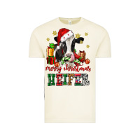 Vintage Arctic merry christmas heifer cow Vintage Tee - CowGirlArtShop