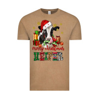 Vintage Coffee merry christmas heifer cow Vintage Tee - CowGirlArtShop
