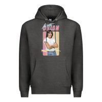 Charcoal Heather Matt Dillon - Retro Aesthetic Design Premium Hoodie - longCreatives