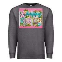 Charcoal Heather happy easter mousepad Premium Sweatshirt - BarkalooDesign