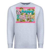 Heather Grey happy easter mousepad Premium Sweatshirt - BarkalooDesign