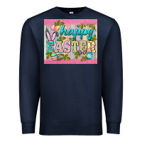 Navy happy easter mousepad Premium Sweatshirt - BarkalooDesign