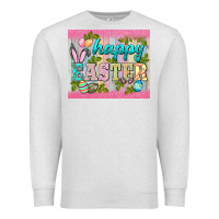 Oatmeal Heather happy easter mousepad Premium Sweatshirt - BarkalooDesign