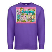 Purple happy easter mousepad Premium Sweatshirt - BarkalooDesign