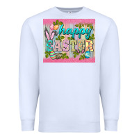 White happy easter mousepad Premium Sweatshirt - BarkalooDesign