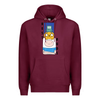 Burgundy Cn Adventure Time Finn Jake Bmo Best Buds Premium Hoodie - longCreatives