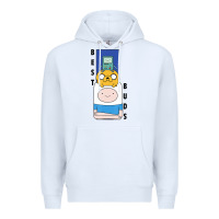 White Cn Adventure Time Finn Jake Bmo Best Buds Premium Hoodie - longCreatives