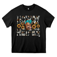 Black howdy heıfer Heavy Core Tee - JahusDesignShop