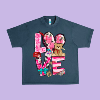 Love Valentine's Day Urban Heavy Tee Designed By Howdyjamesfarm