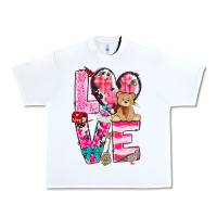 White Love Valentine's Day Urban Heavy Tee - HowdyJamesFarm